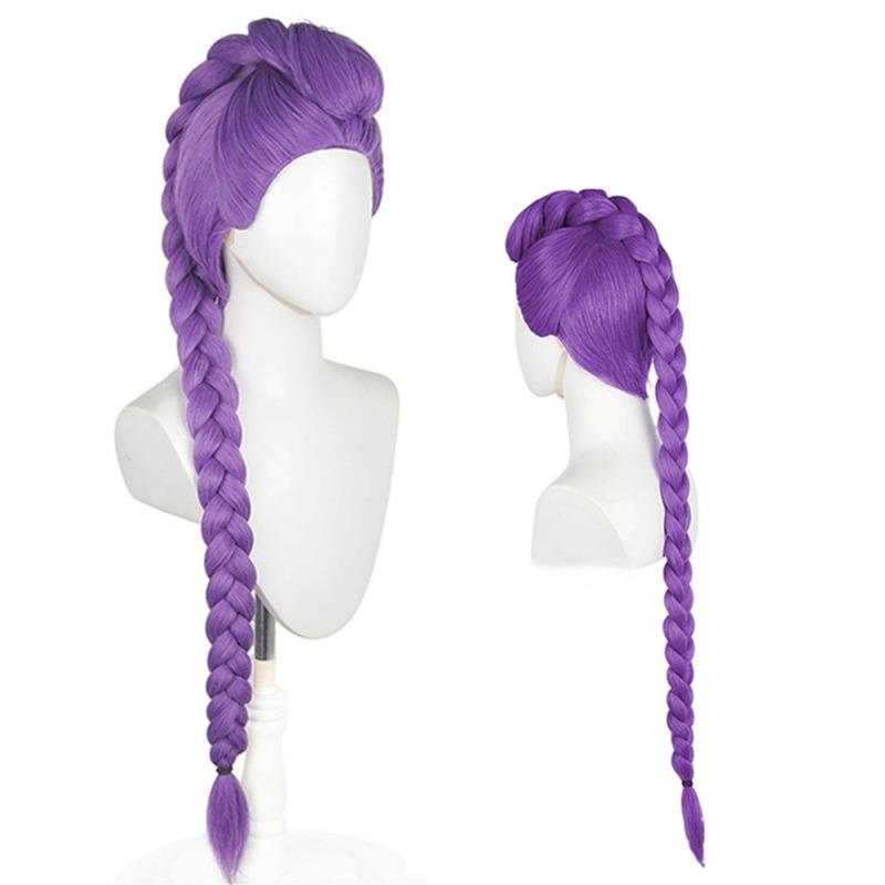 

Kpop Demon Hunters Rumi Mira Zoey Kids Adult Cosplay Wig Braid Wig Halloween Party Costume Wigs Rumi-kid-60cm фіолетовий