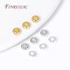 Wholesale Metal Bulk Beads 18K Gold Plated Brass Round Corrugated Spacer Beads For Bracelet Necklace DIY Beading Jewelry Making
