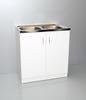SINGLE sink cabinet 80x50 white