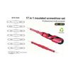 Multifunctional Insulated Screwdriver Set: Slotted, Phillips & Torx