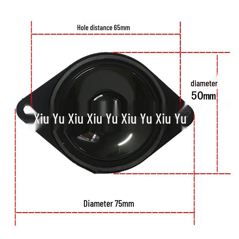 2  45-Magnet 4-Ohm 5W Bright Cone Oval Tweeter Speaker