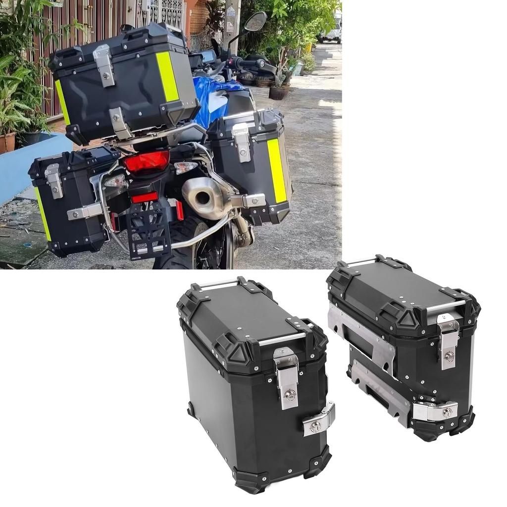 38L Motorrad-Seitenkoffer mit Schloss und Griff Links Rechts Wasserfest Schnellverschluss Seitenstauraum für Helm Gepäck