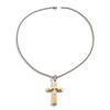 Gold Cross Pendant Necklace, Stylish and Simple Stacking Design Pendant Necklace Gift