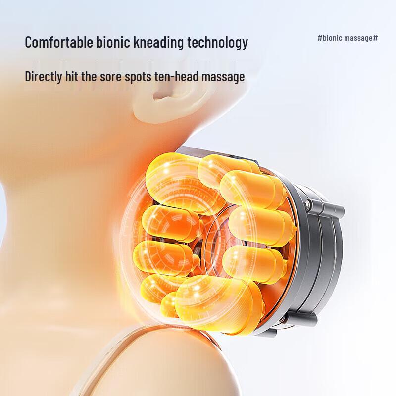 Aux Multi-purpose Neck and Body Kneading Massager with Heat CN Plug (adapter Included)