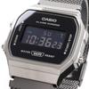 Casio Digitaluhr Standard A168WEMB-1B Herren Damen Kinder Mesh Metallband Schwarz Überseemodell