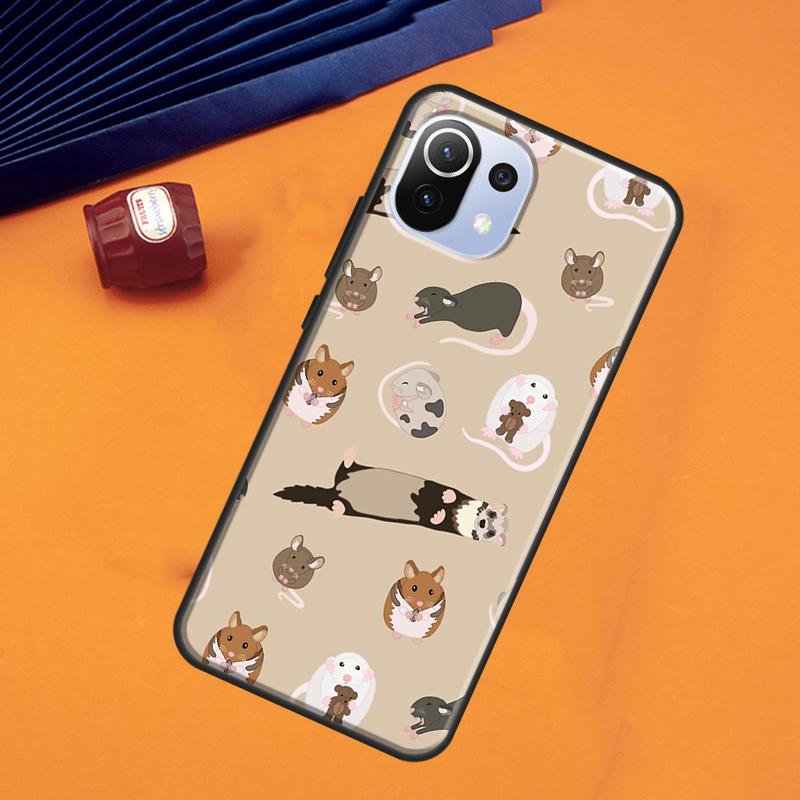 Mouse Rat Case For POCO F5 X3 X5 Pro F3 F4 X4 GT M5s C40 Cover For Xiaomi 13 11T 12T Pro 12 Lite 12X