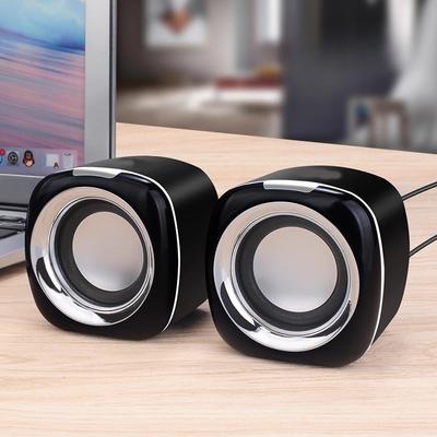 Computerspeaker, 6W PC-Powered Lautsprecher USB-Lautsprecher Monitorlautsprecher für Desktop-Computer/PC/Laptop Gaming-Lautsprecher