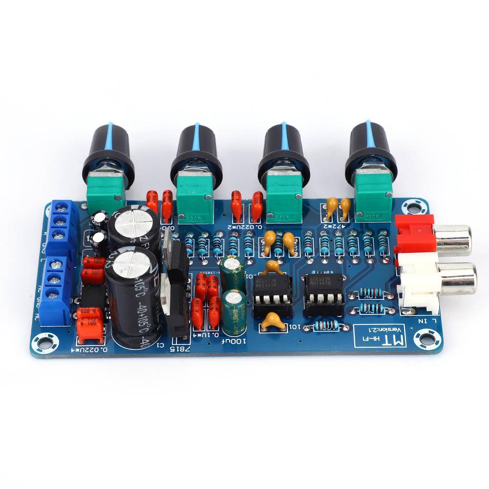 

NE5532 HIFI Stereo Preamplifier Tone Board Treble Mediant Bass Volume Control Dual AC 12V 18V