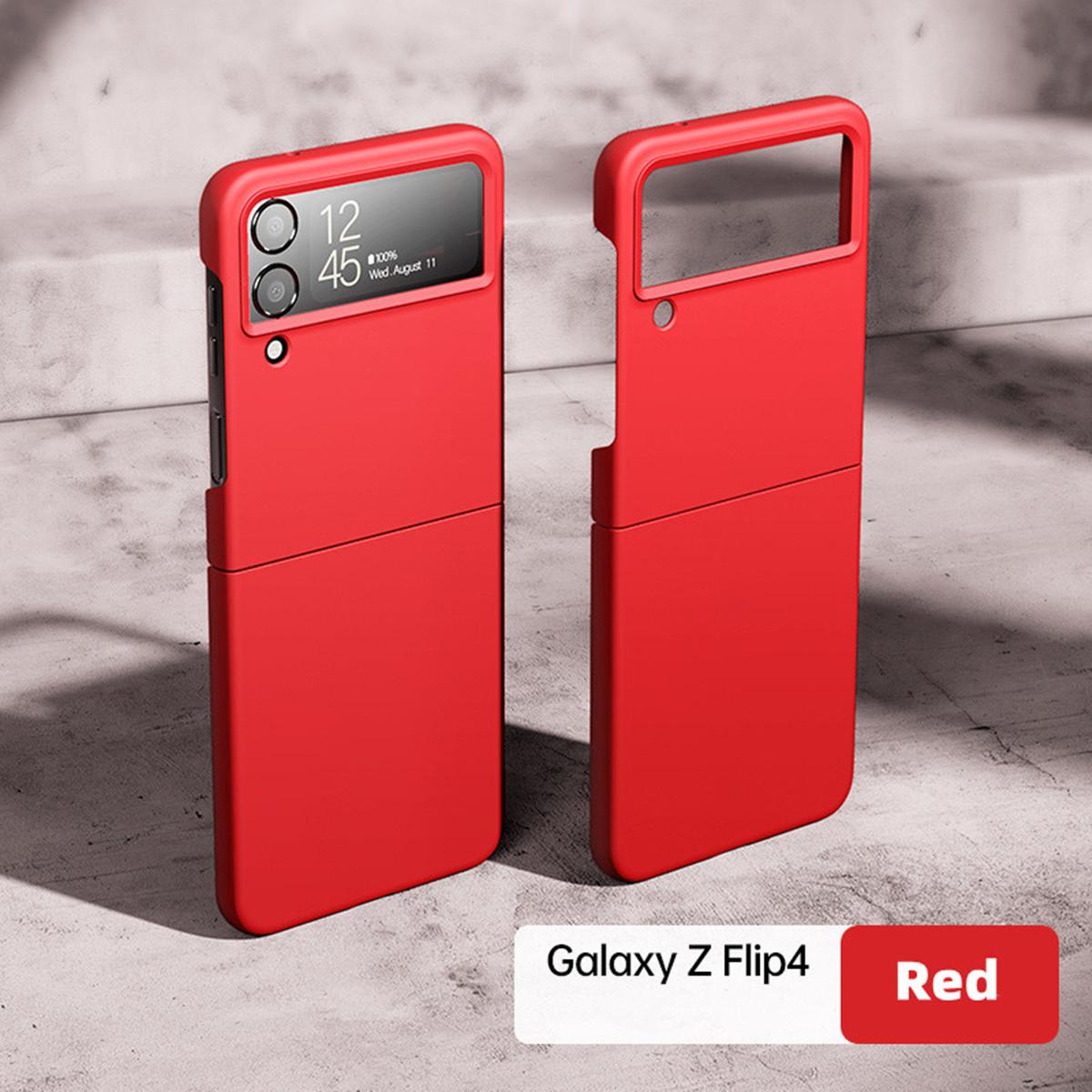 Чехол для Samsung Galaxy Z Flip 4, ультратонкий жесткий ПК, противоударный, складной, износостойкий, устойчивый к падениям для Samsung Galaxy Z Flip 4 красный