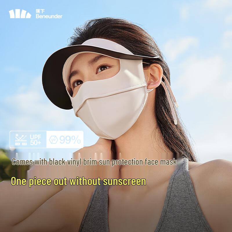 Beneunder Women's Full-Face UV Protection Mask with Brim