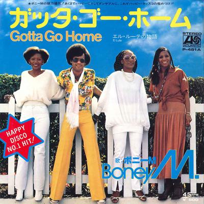 7palcová deska BONEY M - Gotta Go Home / El Lute P481A ATLANTIC 1979 Japonsko Soul/Funk Použitá