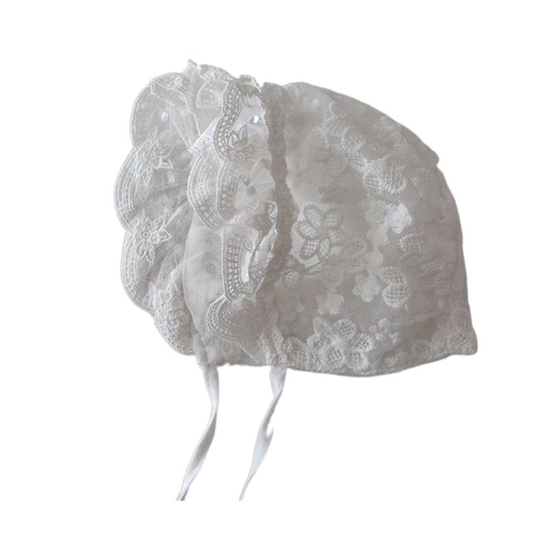 Newborn Outdoor Bonnet Infant Outdoor Photography Lace Bonnet for Travel Camping