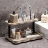 Retro Multi-Room Storage Rack for Vanity & Makeup