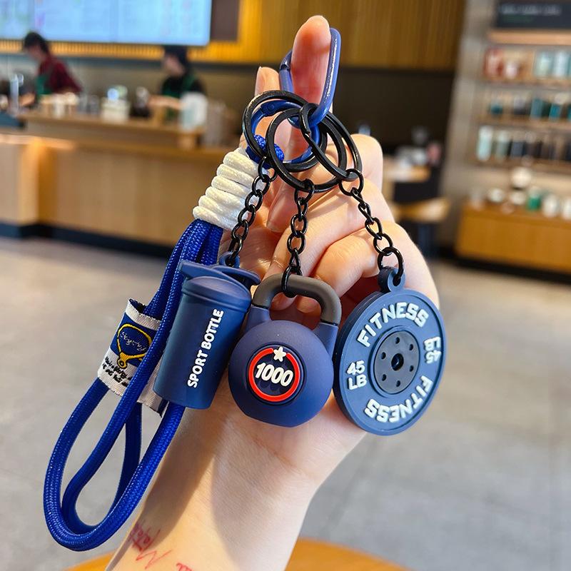 Portachiavi Manubrio Portachiavi Manubrio in Silicone Regali per Palestra Per Amanti della Palestra Regalo per Personal Trainer Ciondolo per Zaino Chiave Auto