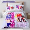Heathers Pattern Bedding,Quilt Set Quilt Cover Pillowcase Home Birthday Gift (1 * duvet cover + 2 * pillowcase, without core)