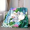 Custom 1Pc Whimsicott Lush Nature Garden Flannel Fleece Blanket Soft Warm Throw Blanket for Sofa Bed Couch Home Decor Travel Nap Blanket Xmas Gift Q11