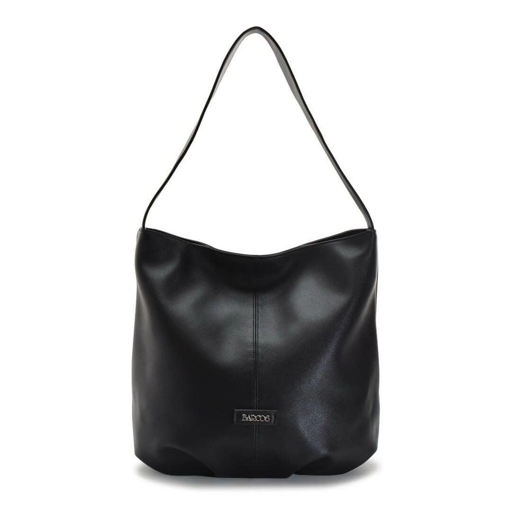 Barcos Smooth Leather Tote BagHandbag in Beige
