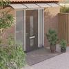VidaXL Door Awning, Canopy Roof with Bars, Entrance Door Awning, Door Protection Against Rain and UV, Black and 153597