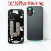 For Iphone 16 16Plus Back Housing Battery Cover+Middle Frame Chassis+With Side Buttons+Sim Tray,tools 16 Plus Back Cover Housing