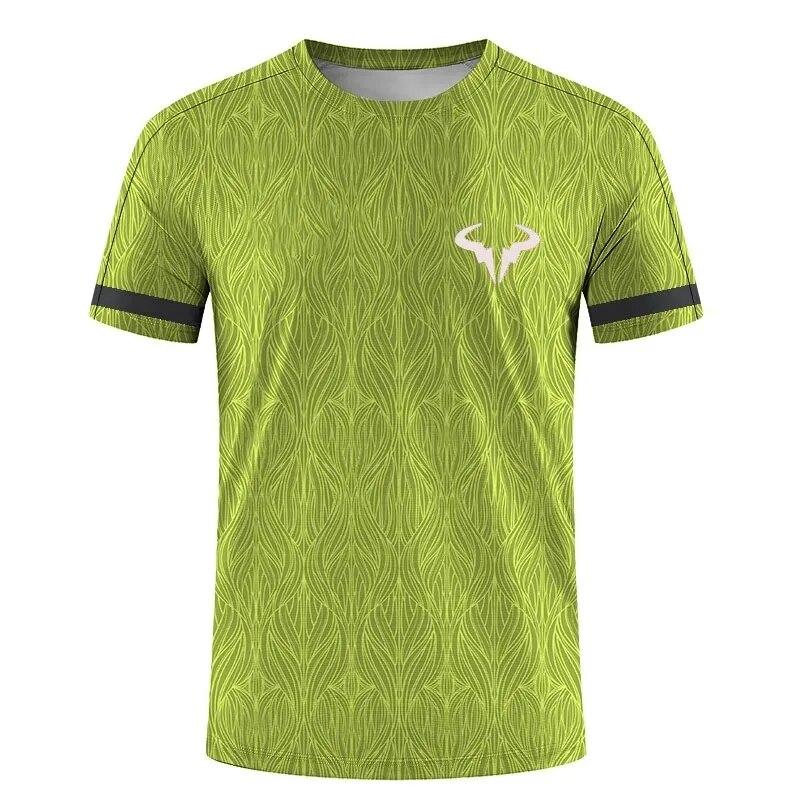 Bedmintonová a Tenisová Séria 3D Tlačené Pánske a Dámske Outdoorové Extrémne Športy Krátky Rukáv Okrúhly Výstrih Módne Topánky