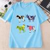 Funny Cow Printed T Shirt Cotton Unisex Unisex Summer Short Sleeve Crew Neck Tshirt Streetwear Unisex Harajuku Clothing