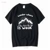 Wander Where The WiFi Is Weak T Shirt Hiker Hiking Mountain ForesT Tree Lover Long or Short Sleeves Vintage Washed Stylish