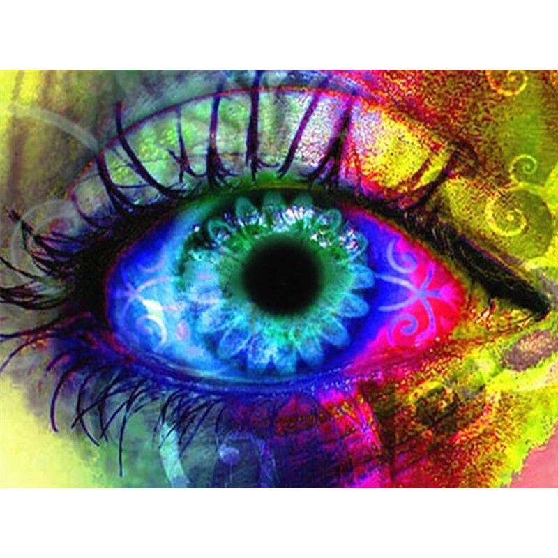 

Новый 5D DIY алмазная живопись женские глаза Алмазная вышивка крестиком полная круглая дрель ручная художественная поделка домашний декор подарок Full Round 15x20CM