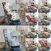 Flanell Waschbares Liegestuhlkissen Dick Gepolstert Blumendruck Liegematte Terrasse