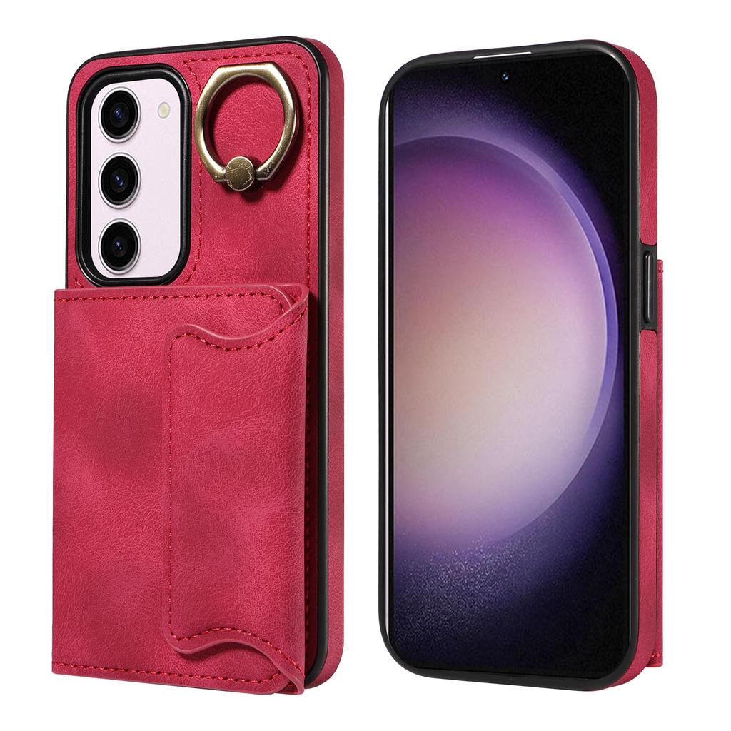 For Samsung Galaxy S23 Series.for Samsung Galaxy S23, S23+, S23 Ultra, S23 FE Ring Bracket Card Holder Slots Cover Phone Case