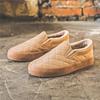 Chaussures Slip-On en toile unisexes 2026: Chaussures plates d'été décontractées style coréen pour étudiants et couples.