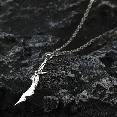 Anime Solo and Leveling Necklace Exquisite Short Blade Model Pendant Necklace Retro Gothic Jewelry Boyfriends Gift