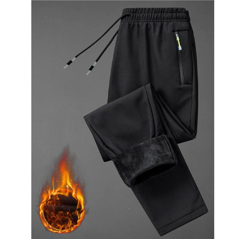 Women's Velvet-Lined Stretchy Windproof Pants | Active Comfort with Zip Pocket Detail