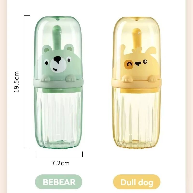 Portable Toothbrush Holder Plastic Toothbrush Travel Case for Kids with Detachable Handle Toothbrushes Toothpaste Storage Box