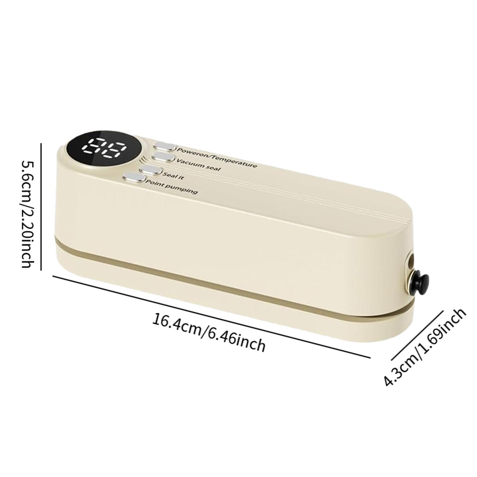 

Мини Беспроводной Вакуумный Упаковщик Многофункциональный Компактный Вакуумный Упаковочный Аппарат для Сухих Влажных Продуктов Кухонные Инструменты белый