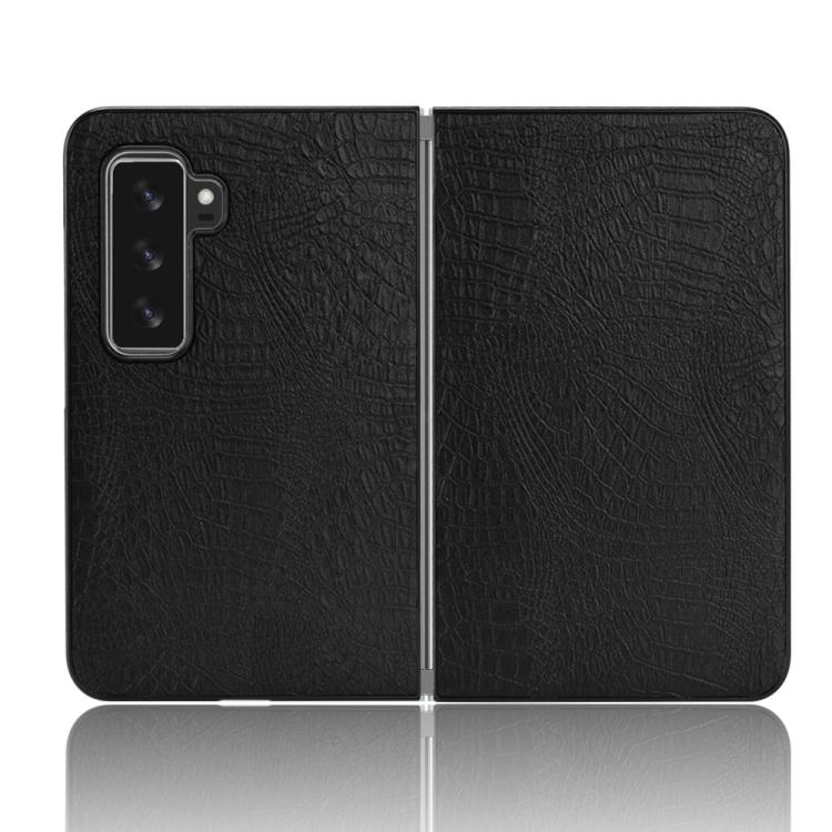 For Microsoft Surface Duo 2 Shockproof Crocodile Texture PC + PU Case