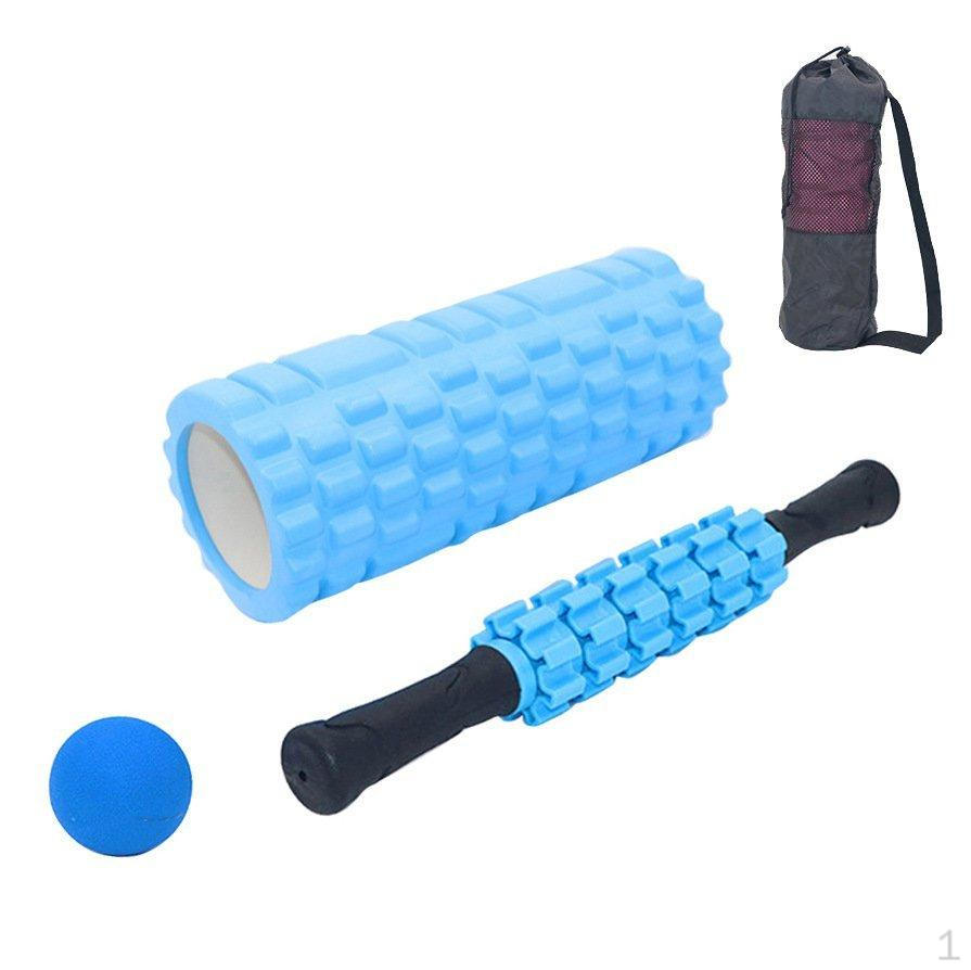 Wolf Tooth Yoga Column Massage Stick Fascia Ball Set Hollow Foam Roller Pilates Shaft 33cm