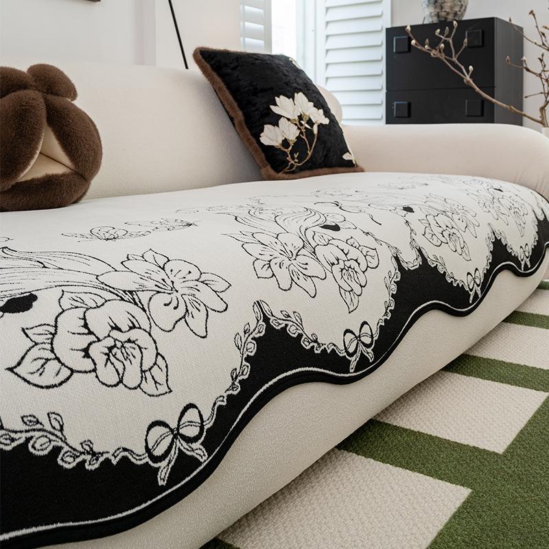 Special-Shaped Straight Row Irregular Sofa Cushion New Four-Season Universal Light Luxury Non-Slip Sofa Seat Cushion Sub-Cover Cloth Towel