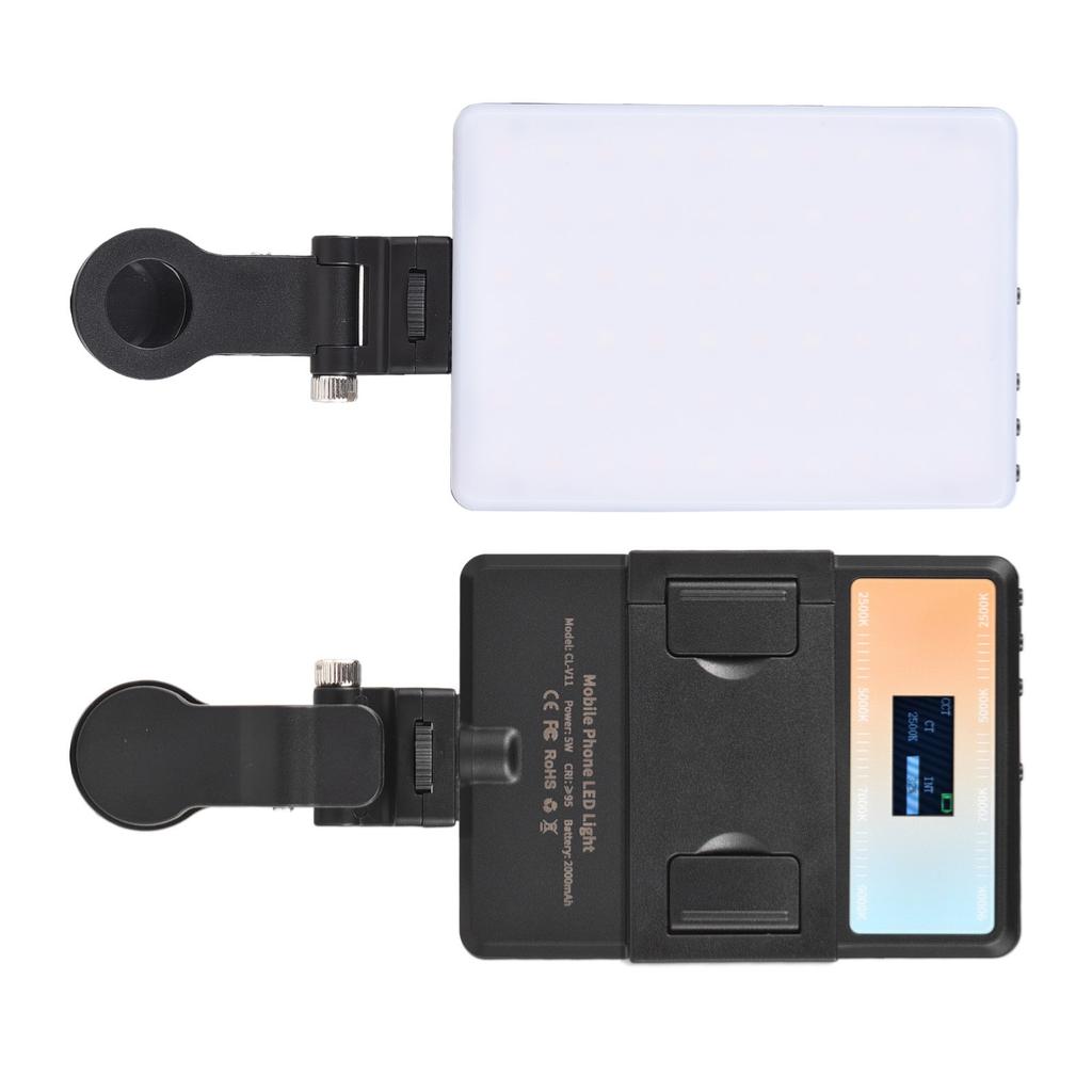 5W RGB Photography Lamp Bi Color LED Light Pocket Vlog Light 2500K 9000K Color Temperature Dimmable with LCD Screen 78