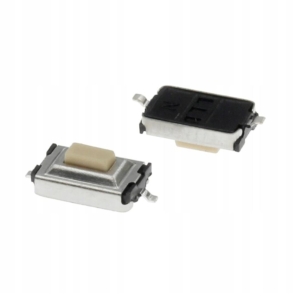 Rosfix Przełącznik Tact Switch SMT Monostabilny – Kompaktowe Wymiary 3x6 mm | Wysokość 2.5 mm | Zestaw 10szt.