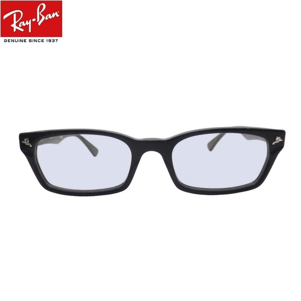 Sunglasses RX5017A 2000 52 size Light Blue with Light Color Lens Set Eyeglass Frame UV Protection Round Glasses Black Rim LIGHT COLORS Light Color