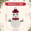 3D Christmas Ornament Made of Paper with Honeycomb Structure, Snowman, Home Decoration, Table