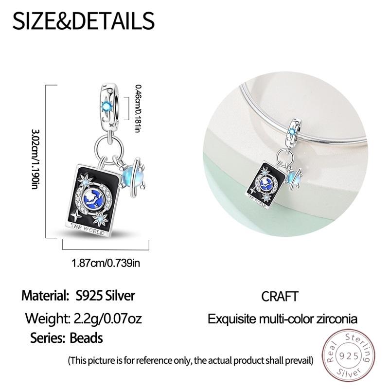 100% Copper Tarot World Shiny Zirconia Beads 3Mm Diy Holiday Exquisite Jewelry Gift Making