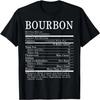 Bourbon Whiskey Funny Nutrition Facts Thanksgiving Christmas T-Shirt
