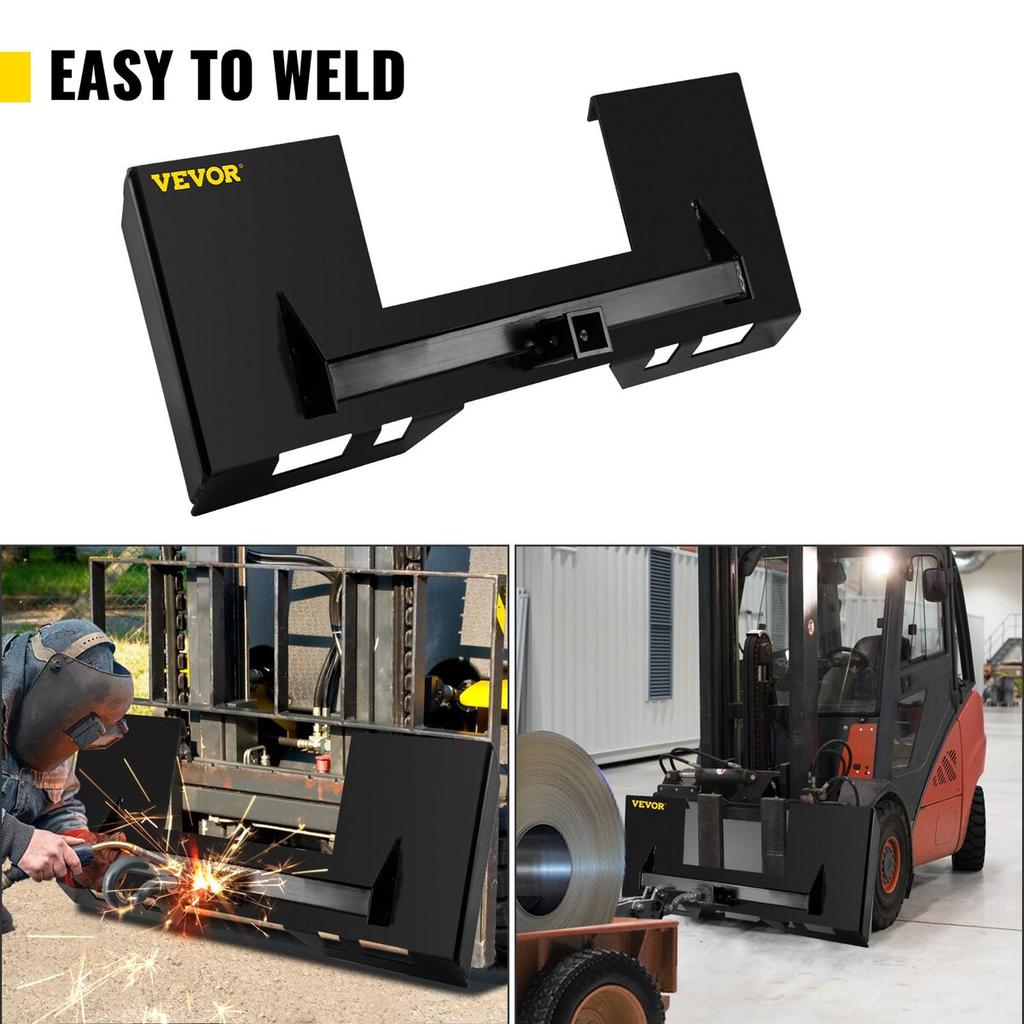 Universelle Kompaktlader-Anbauplatte 1/4" Dicke Kompaktlader-Plattenanbau 3000 lbs Tragfähigkeit Schnellwechsel-Anbauplatte Stahladapter Lader Einfach zu