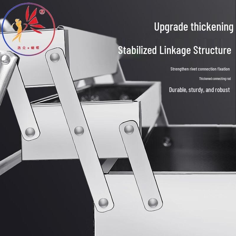 Locke Butterfly Stainless Steel Folding Toolbox