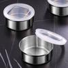 3Pcs Stainless Steel Magnetic Seasoning Containers Wall Mounted Seasoning Storage Box  Restaurant
