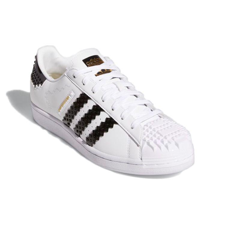 LEGO x adidas Superstar Płytki Bazowe Buty Unisex Biały Chmurny Biały Rdzeniowy Czarny GW5270