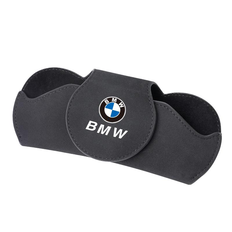 

Fashion Interior Styling Sun Visor Sunglasses Holder Glasses Box Organizer For BMW E46 E90 E60 F30 F10 E39 E36 F20 G20 чорний