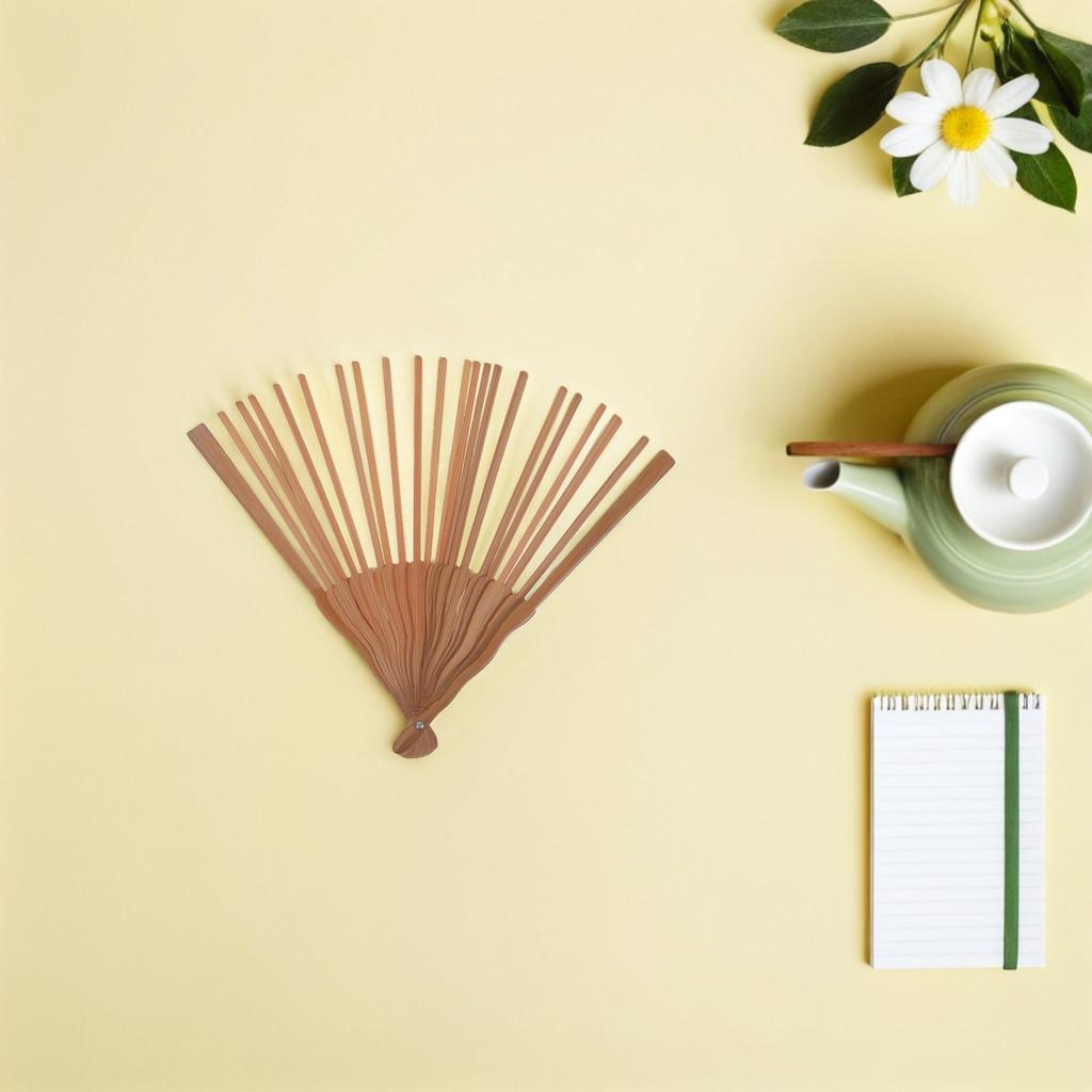 3Pcs Wood Folding Fan Frame Unfinished 22Cm DIY Hand Fan Material Japanese Style Creative Craft Kit for Festivals Shows