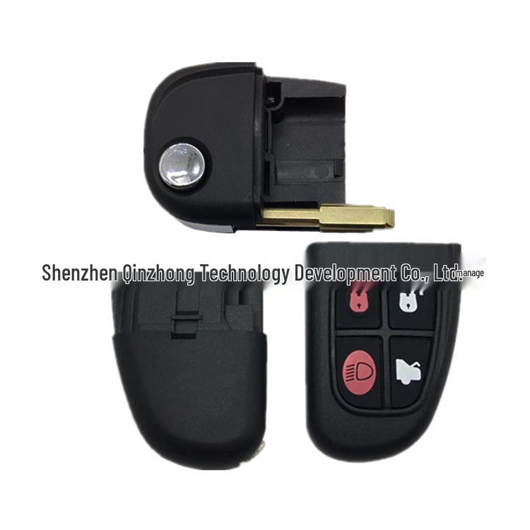 Jaguar 4-Button Folding Car Key Shell
